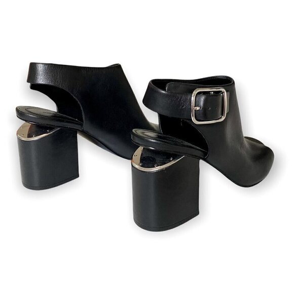 New Alexander Wang Nadia Open-Toe Slingback Bootie, Size 38.5 EU black - Picture 8 of 14